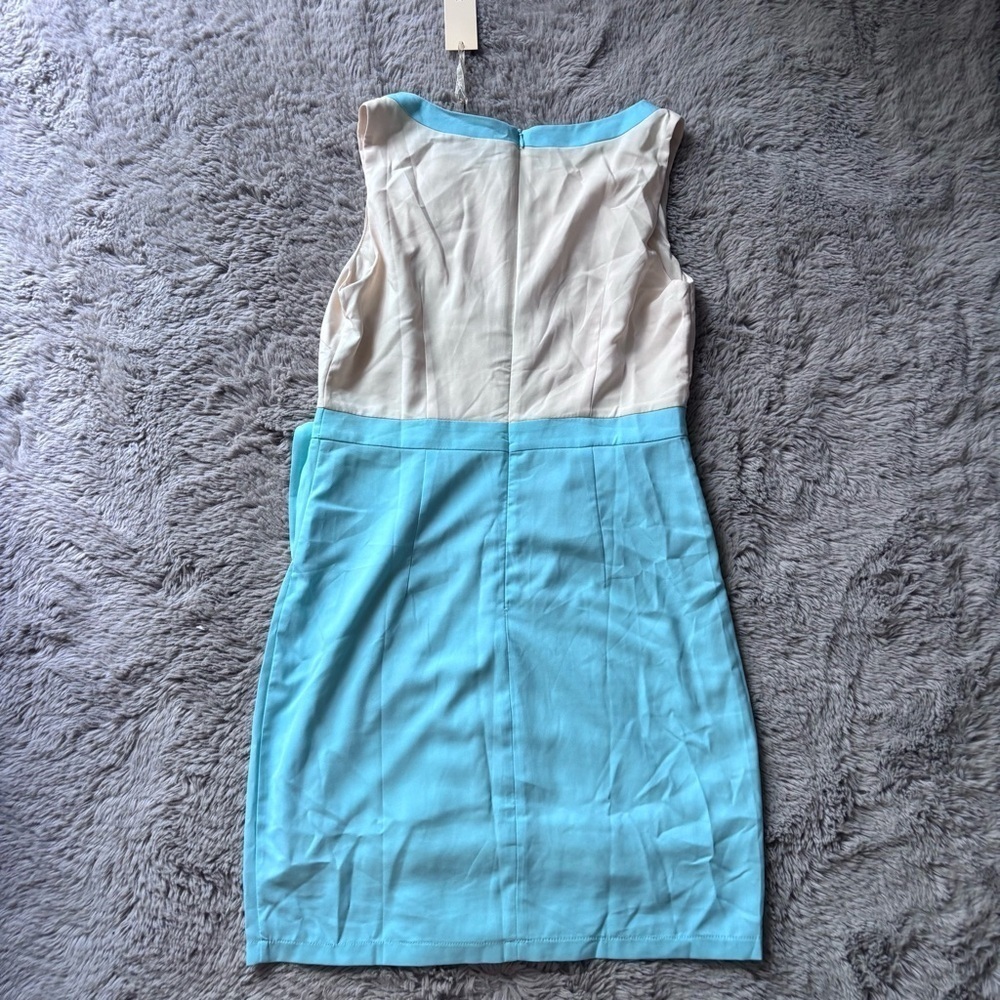 ⭐️⭐️⭐️NWT Lucy & Co blue and white selves Sheath dress size Large - Picture 15 of 15